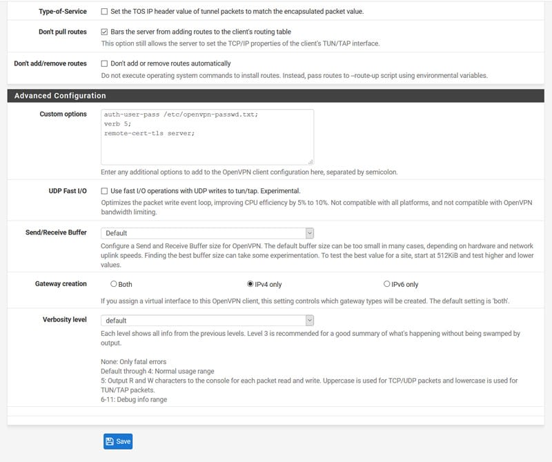 setup freenas vpn torguard